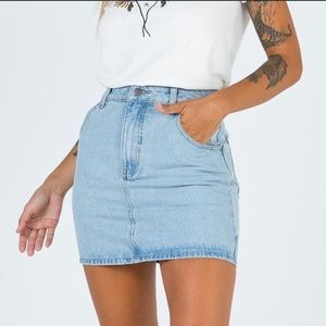 Afends high waist denim skirt